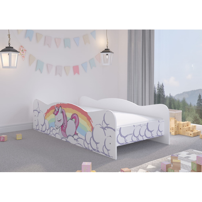 Children's Bed 160 x 80 cm Unicorn