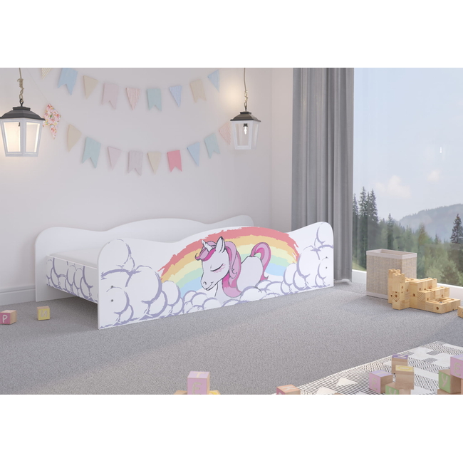 Children's Bed 160 x 80 cm Unicorn