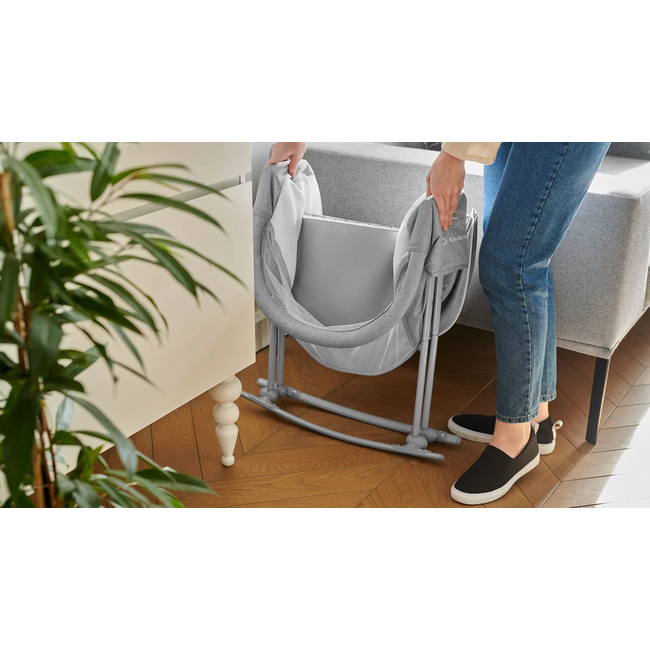 Kinderkraft LOVI Βρεφικό Λίκνο 3 σε 1 Grey KKLLOVIGRY0000