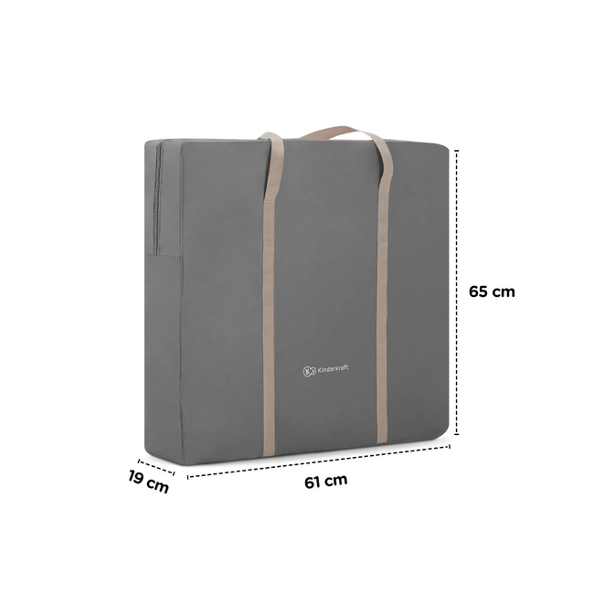 Kinderkraft LOVI Βρεφικό Λίκνο 3 σε 1 Grey KKLLOVIGRY0000