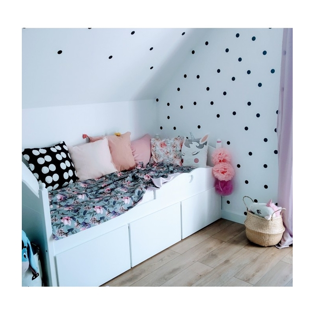 Bella Children's Bed with Three Drawers 90x200 cm White