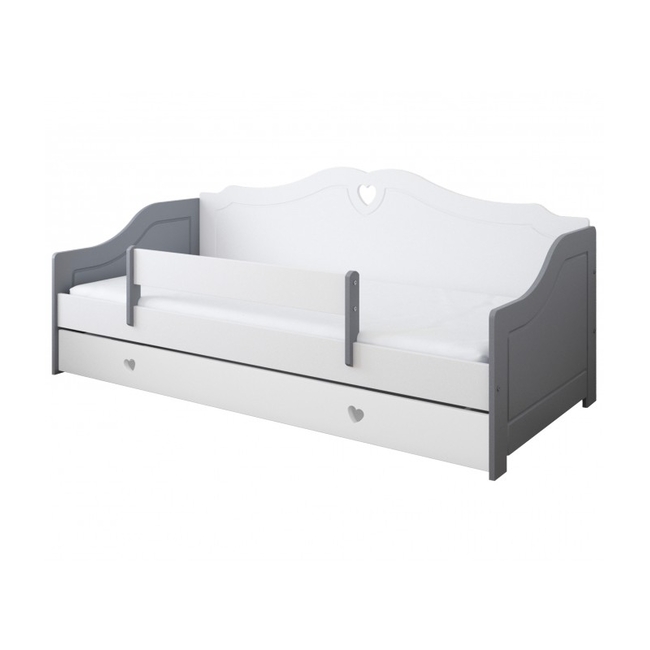 Παιδικό Κρεβάτι Zuzia με Προστατευτικό Κάγκελο & Συρτάρι