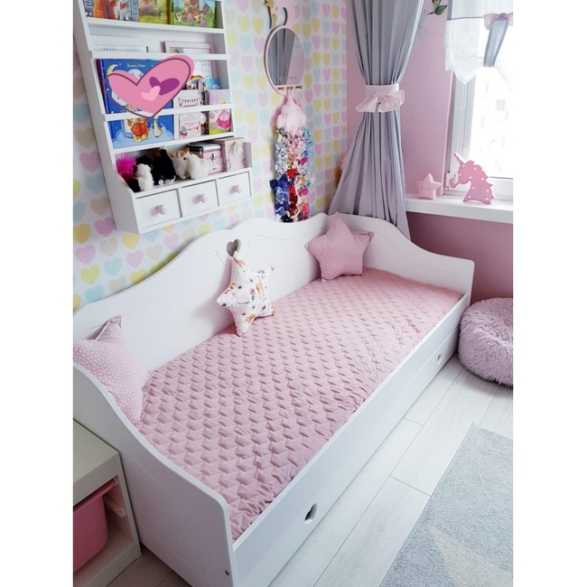 Παιδικό Κρεβάτι Zuzia με Προστατευτικό Κάγκελο & Συρτάρι