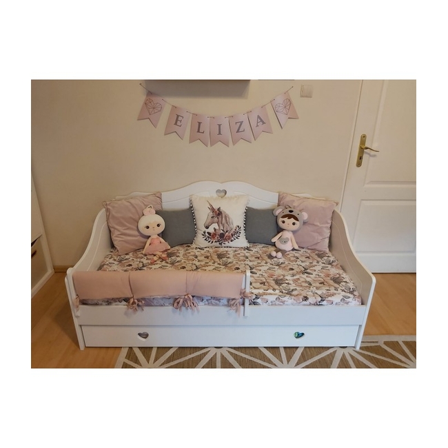 Παιδικό Κρεβάτι Zuzia με Προστατευτικό Κάγκελο & Συρτάρι