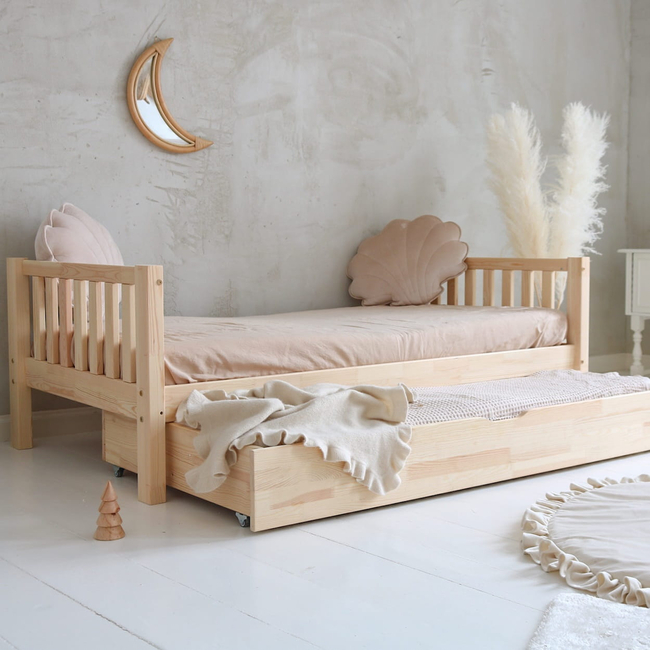 Luletto Basic Classic Plus Παιδικό Κρεβάτι με Συρτάρι / 2η Θέση Ύπνου (Μασίφ Ξύλο)