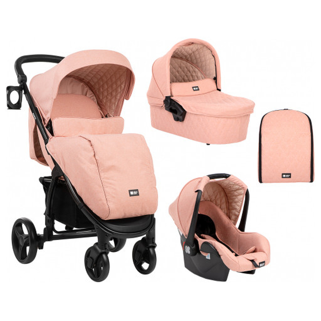 Kikka boo Madrid 3 in 1 Modular System - Pink Melange (3801001011364)