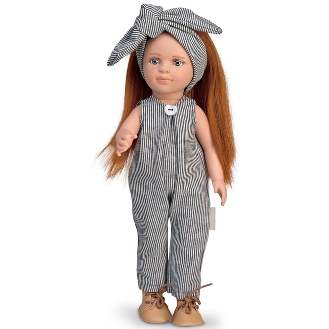 Magic baby κούκλα Nani με ολόσωμη φόρμα ριγέ 42cm MB33120