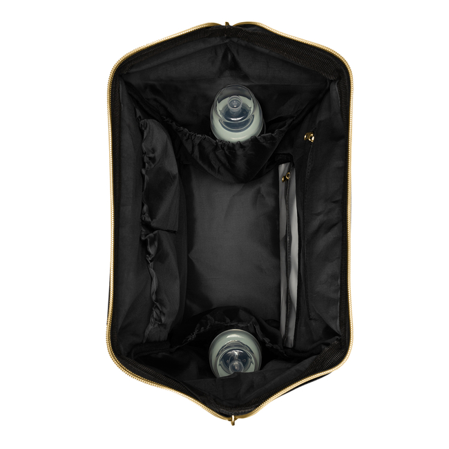 Kikka Boo Mama bag Siena Black & Gold 2025 31108020110