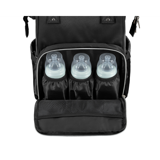 Kikka Boo Mama bag Siena Black & Silver 2025 31108020111