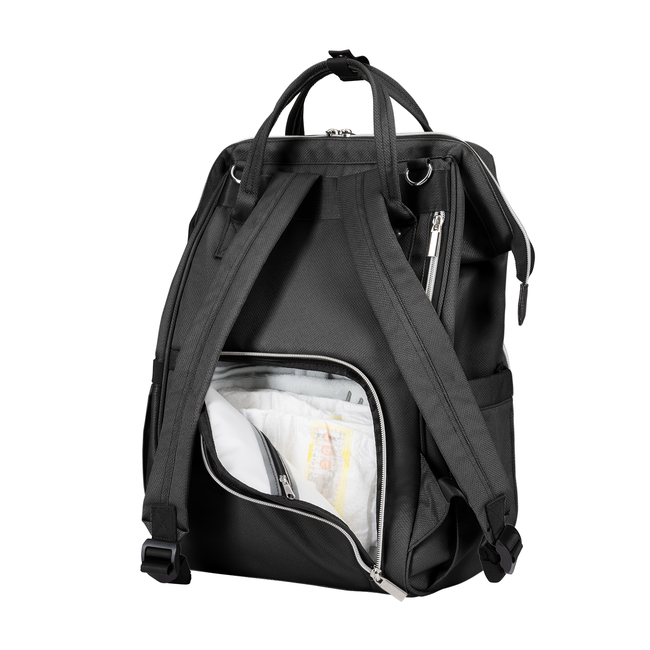 Kikka Boo Mama bag Siena Black & Silver 2025 31108020111