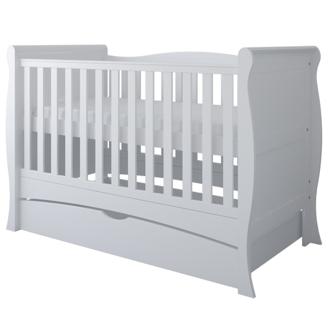 Baby Cradle Mason 3 in 1 for mattress 70x140 cm with Drawer White