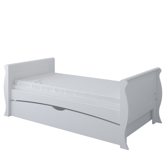Baby Cradle Mason 3 in 1 for mattress 70x140 cm with Drawer White