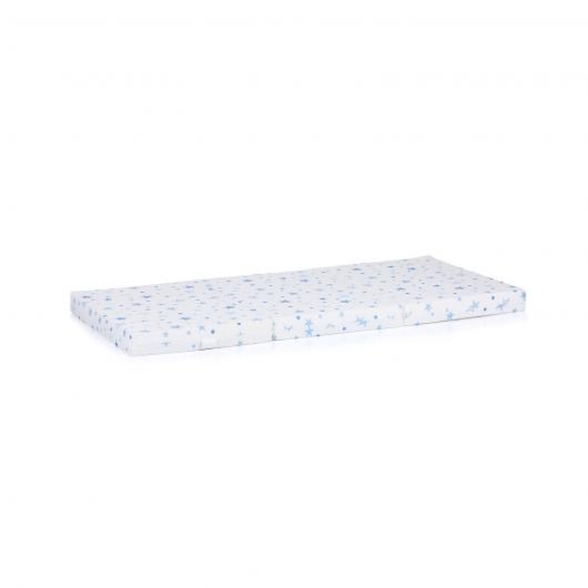 Chipolino Foldable mattress 120x60cm for travel cot White/Blue Stars MAT02205WHBL
