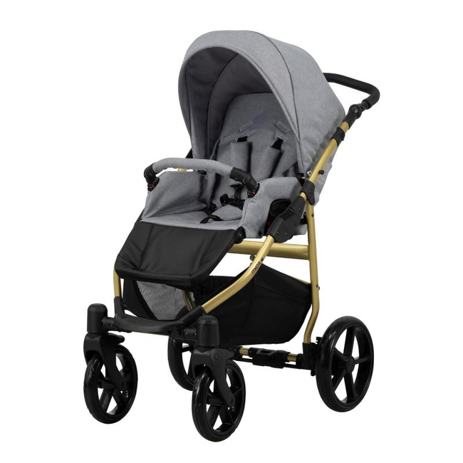 Kunert Mata 3 in 1 Complete Travel System Color Mata-09 Gold Frame Grey