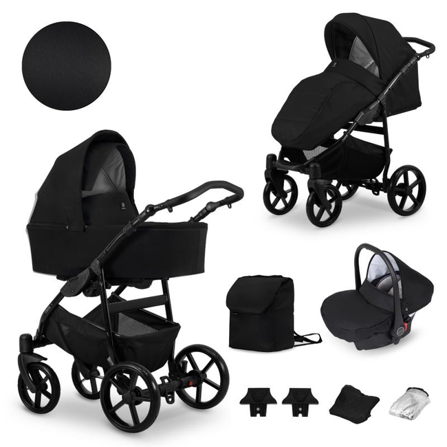 Kunert Mata 3 in 1 Complete Travel System Color Black Mata-010 Black Frame