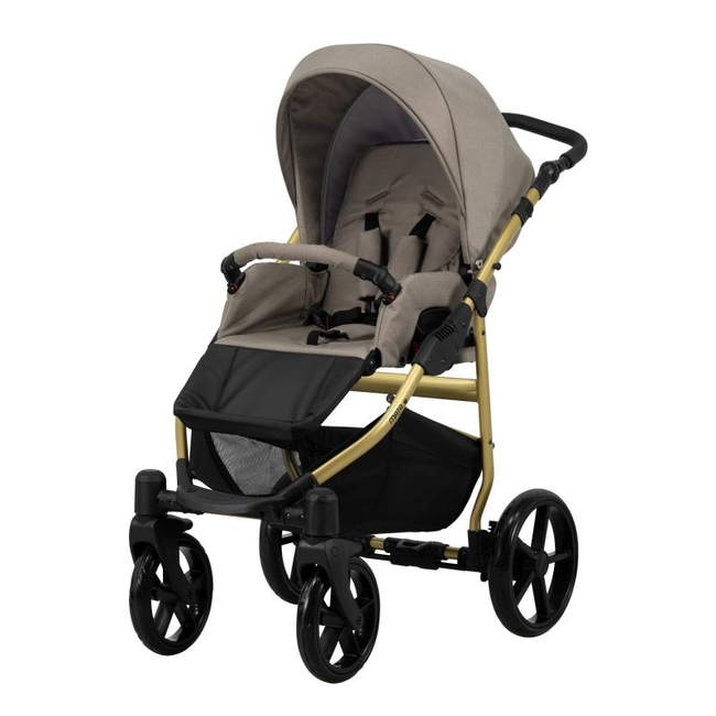 Kunert Mata 3 in 1 Complete Travel System Color Mata-02 Gold Frame Mocca