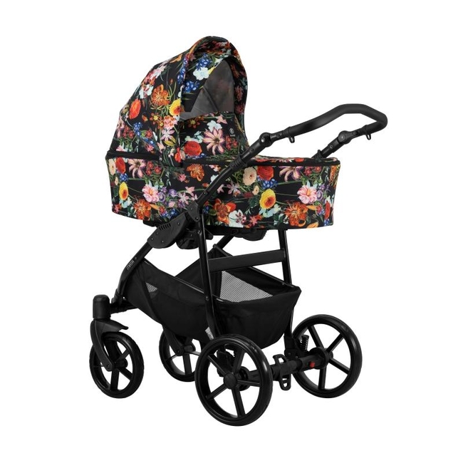 Kunert Mata 3 in 1 Complete Travel System Color Flowers Mata-03 Black Frame