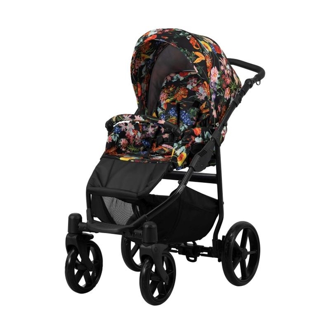 Kunert Mata 3 in 1 Complete Travel System Color Flowers Mata-03 Black Frame