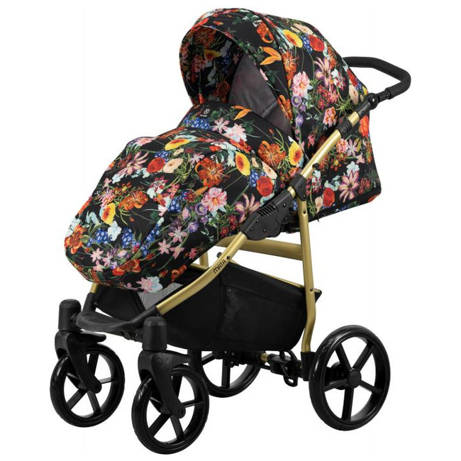 Kunert Mata 3 in 1 Complete Travel System Color Flowers Mata-03 Gold Frame