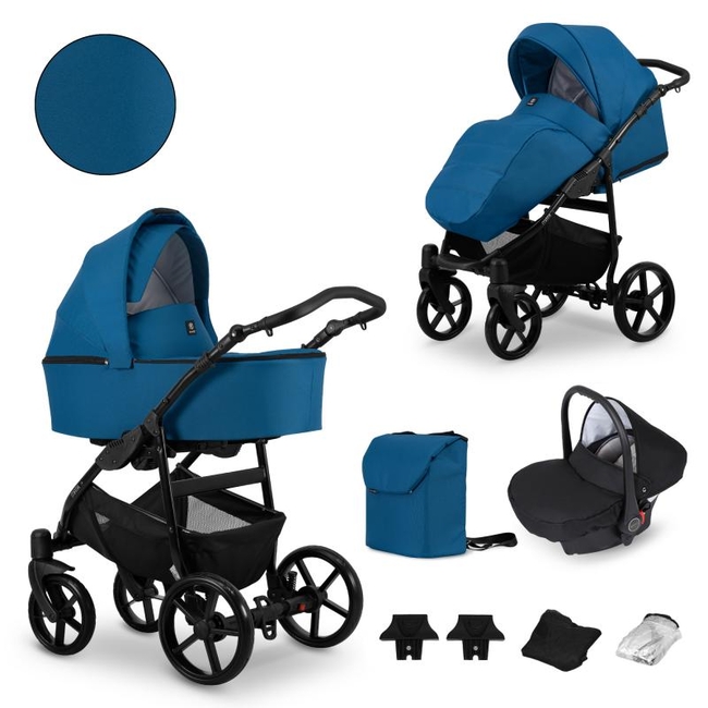 Kunert Mata 3 in 1 Complete Travel System Color Sea Mata-04 Black Frame