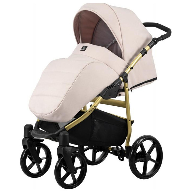 Kunert Mata 3 in 1 Complete Travel System Color Pink Mata-03 Gold Frame