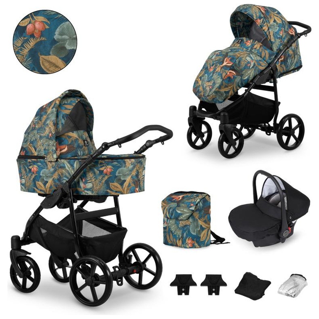 Kunert Mata 3 in 1 Complete Travel System Color Mata-01 Black Frame