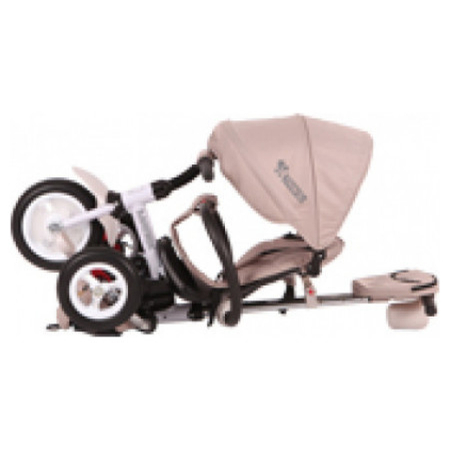 Lorelli Moovo Foldable Children Tricycle with Backrest Ivory 10050472105