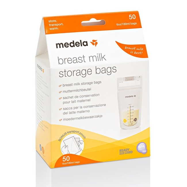 Medela Breastmilk Storage Bags 180 ml (50-Count)