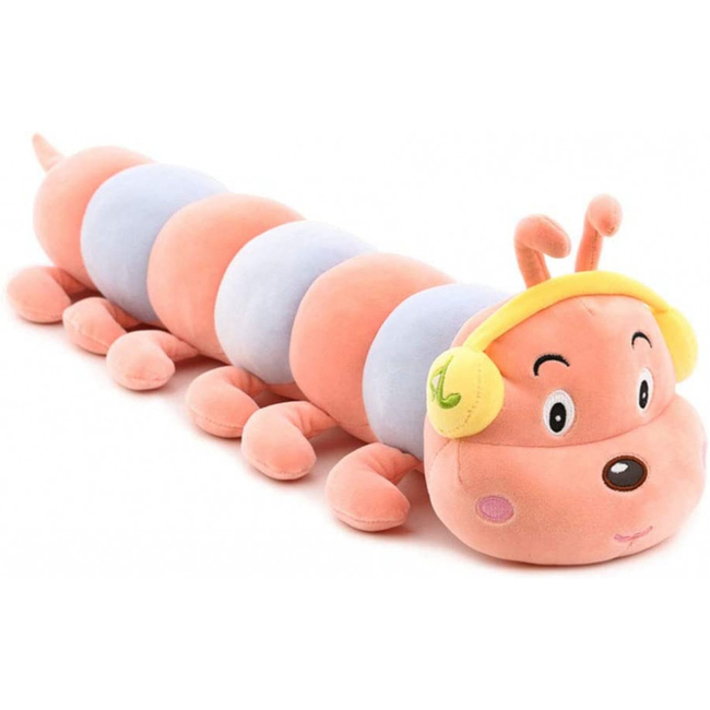 Large Stuffed Centipede Plush 55cm Pink
