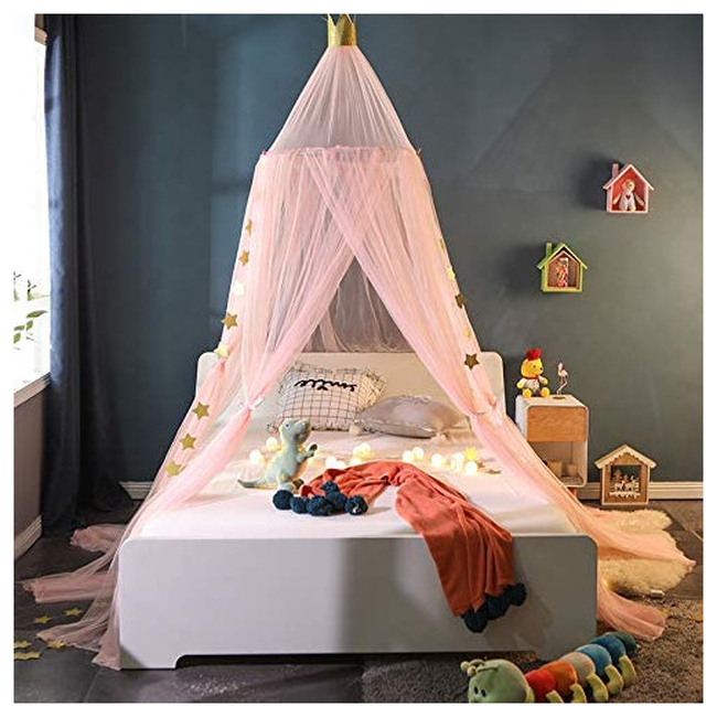 Bed Canopy , Princess Dreamy Canopy, Kids Room Play Tents Baby Anti Mosquito net for Bed, Nursery Canopy Perfect Decoration - 60x300cm - OEM Pink X000X03OSF