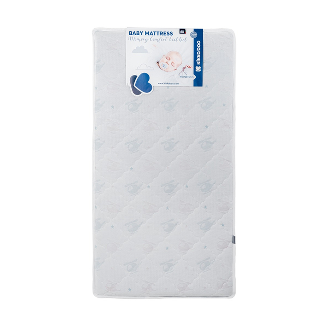 Kikka Boo Memory Comfort Cool gel Στρωμα για Κούνια 60х120х12cm Helicopters Blue Pink 41107030094