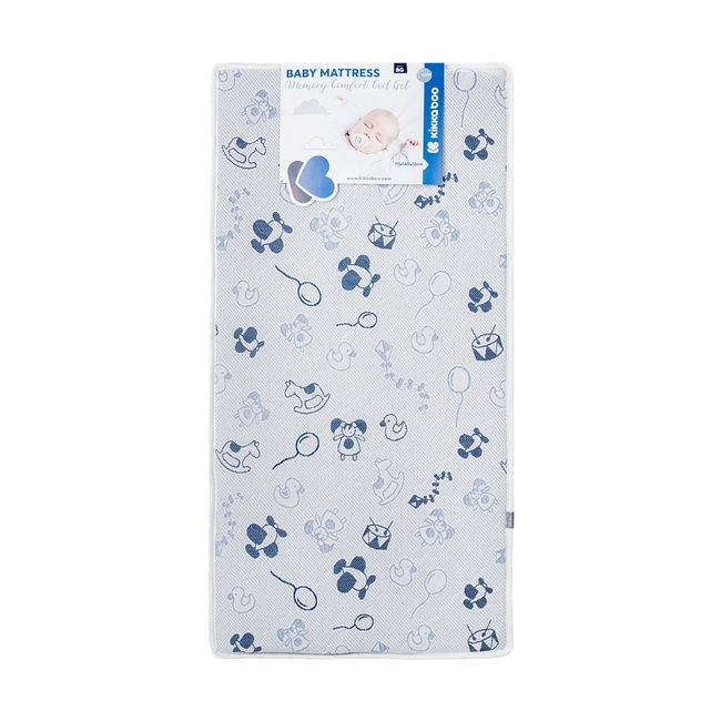Kikka Boo Στρώμα Memory Comfort Cool gel 70χ140χ12cm Horses Blue 41107030105