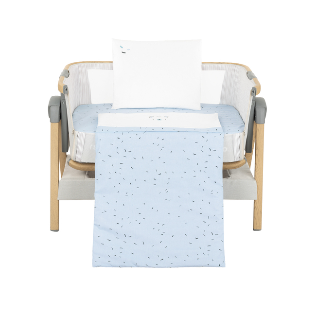 Kikka Boo Mini cot bedding set 3pcs Bear with me Blue 41101030161