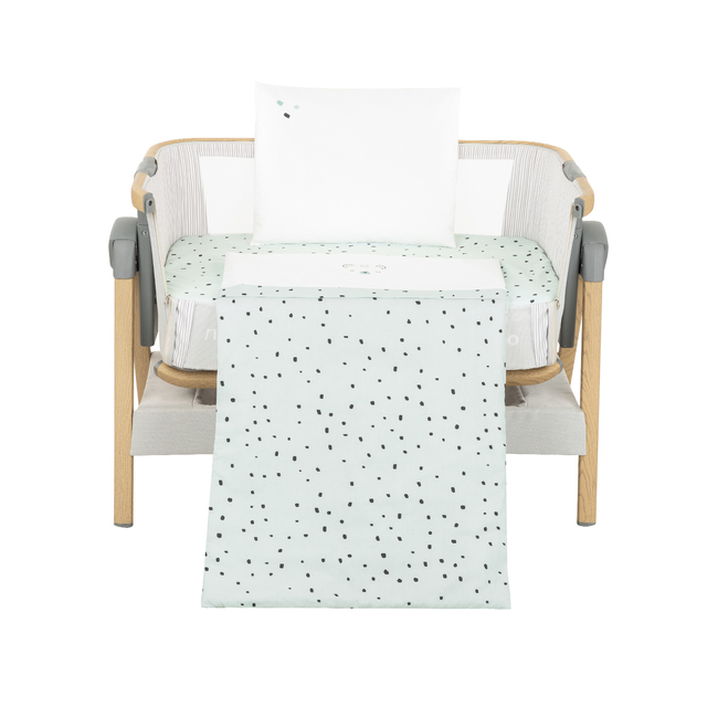 Kikka Boo Mini cot bedding set 3pcs Bear with me Mint 41101030162