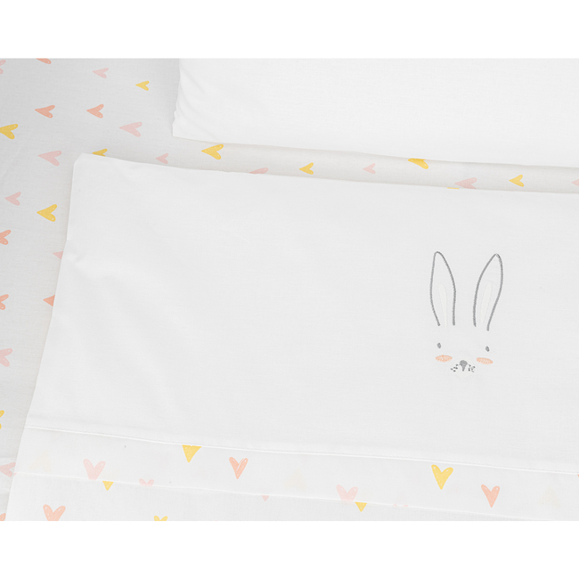 Kikka Boo Mini cot bedding set 3pcs Rabbits in Love 41101030169