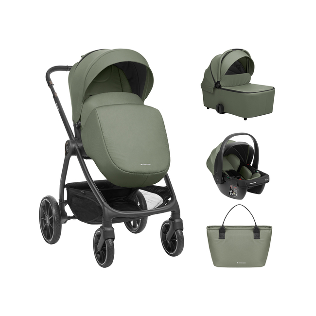 Kikka Boo Stroller 3in1 with carrycot Modena Army Green 31001010226