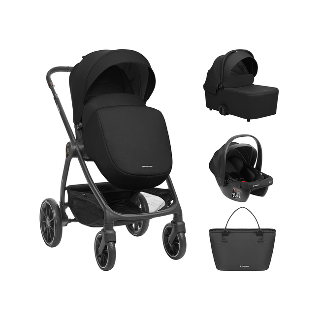 Kikka Boo Stroller 3in1 with carrycot Modena Black 31001010259