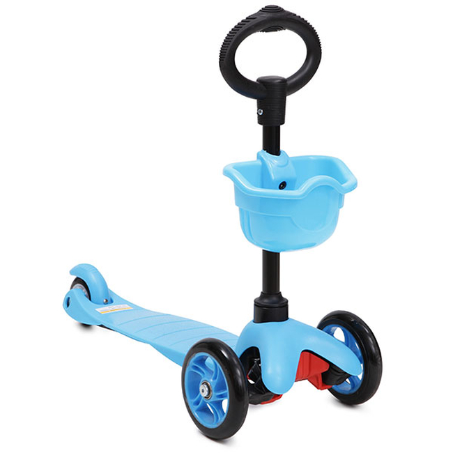 Moni 3Go 3-Wheel Convertible Skate & Seat - Blue