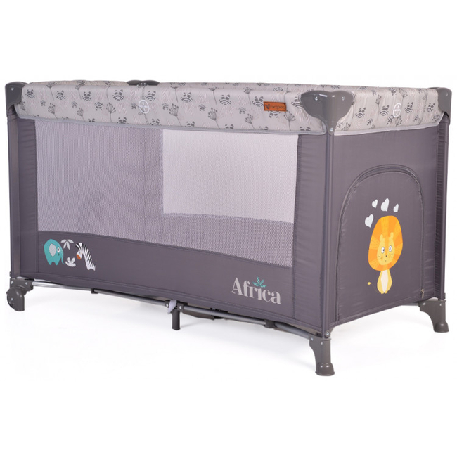 Moni by Cangaroo Africa Playpen Grey 3800146248239