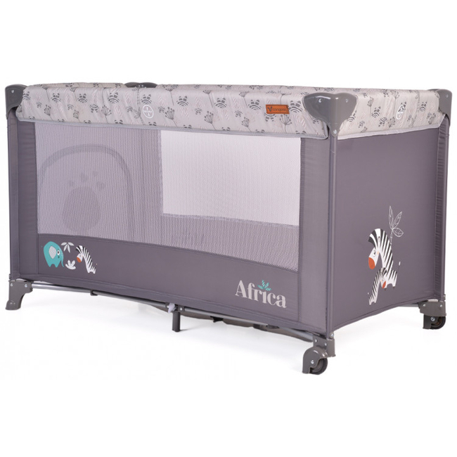 Moni by Cangaroo Africa Playpen Grey 3800146248239