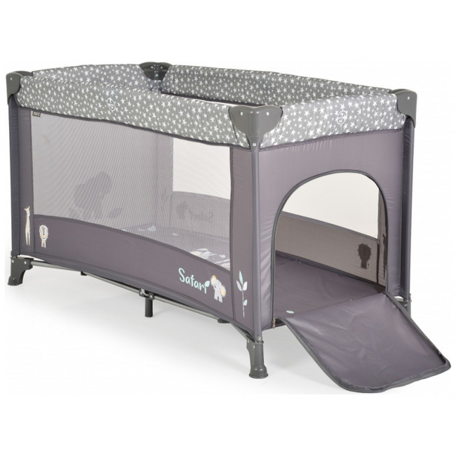 Moni by Cangaroo Safari Playpen Graphite 3800146249083