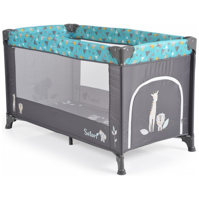 Moni by Cangaroo Safari Playpen Turquoise 3800146248659]