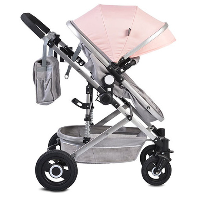 Moni Ciara 3 σε 1 Reversible Stroller with Car Seat 0+months - Pink (3800146235192)