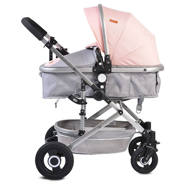 Moni Ciara 3 σε 1 Reversible Stroller with Car Seat 0+months - Pink (3800146235192)