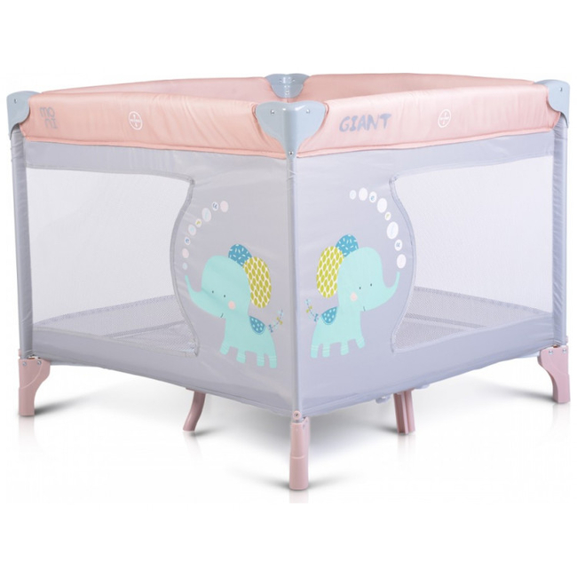 Moni Giant By Cangaroo Foldable Square Playpen Light Pink 3800146248314