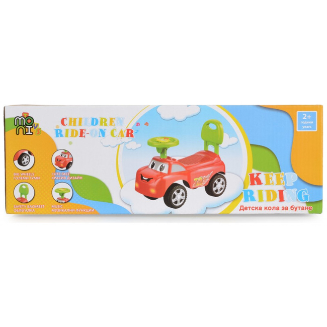 Moni Keep Riding 213 Ride On Ποδοκίνητο όχημα με ήχους Pink 3800146231149