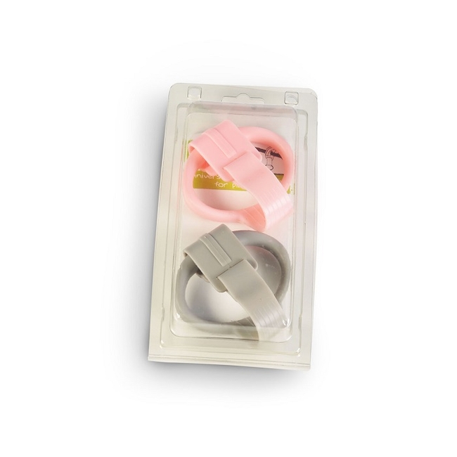 Moni Playpen - Travel Cot Rings 2 pcs - Grey Pink