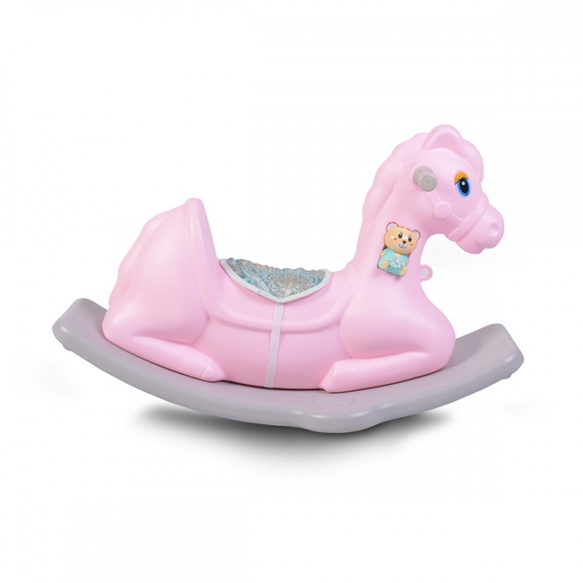 Moni Napoleon 18101 Rocking Horse with music 3+ years Pink 3800146220297