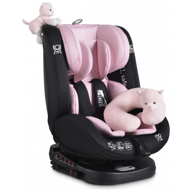 Moni Serengeti Swivel Car Seat 0-36 kg Pink 3801005150816