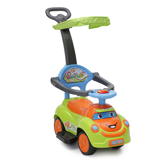 Moni Smile Ride On - Ποδοκίνητο όχημα με Λαβή Γονέα (6-36 μηνών) - Green (3800146240912)